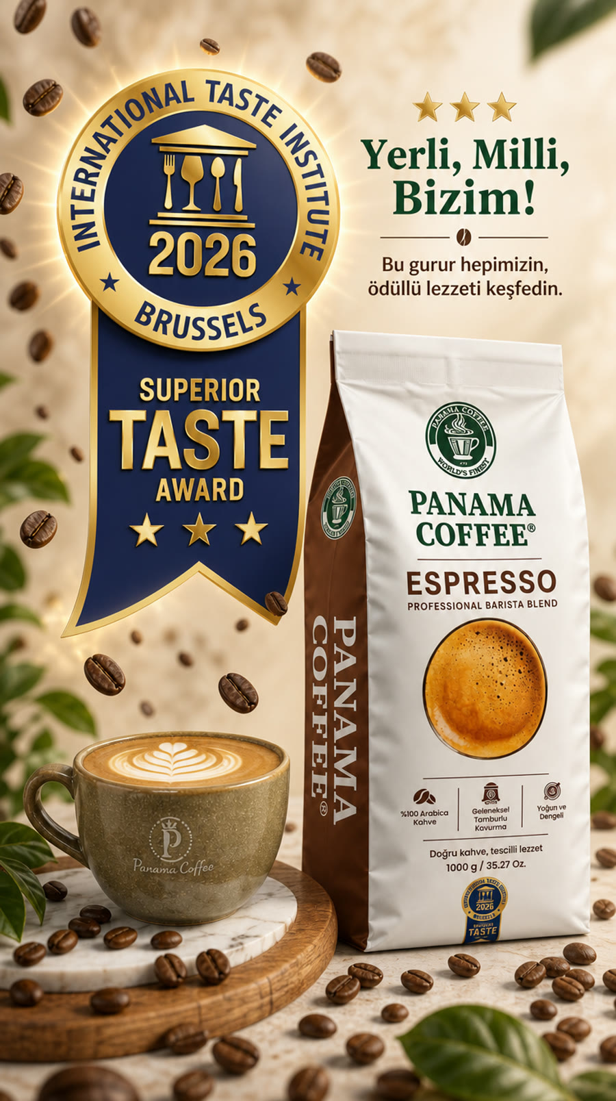 Panama Coffee — AI kampanya · ödül serisi