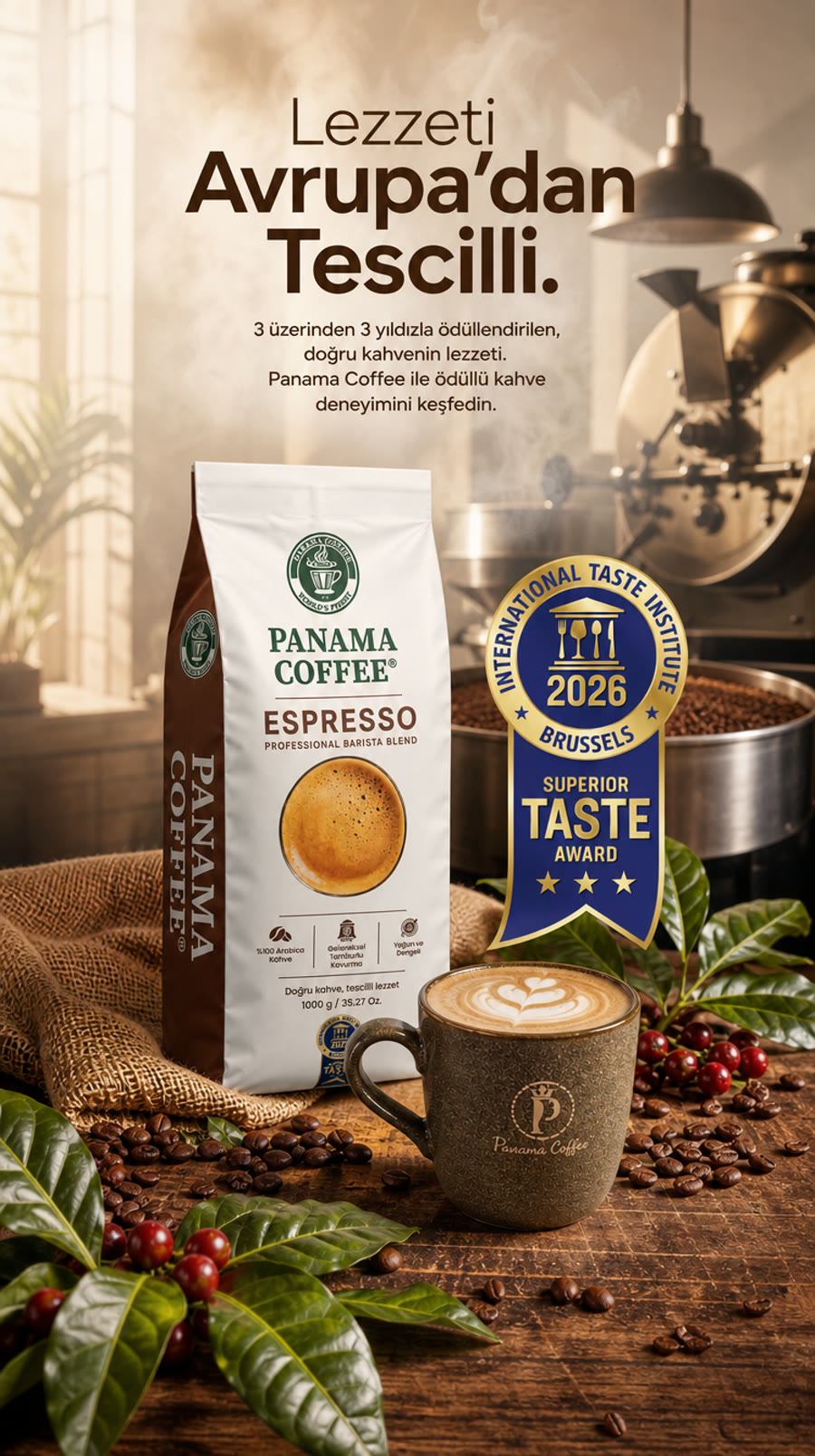 Panama Coffee — AI kampanya · ödül serisi